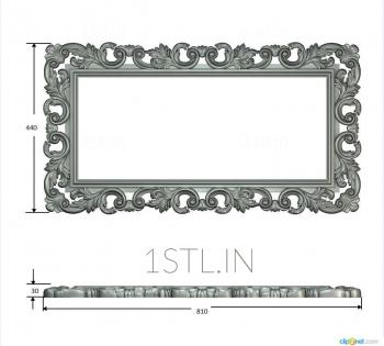 Mirrors and frames (RM_0823) 3D model for CNC machine